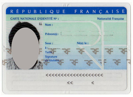 Carte d'Identité Nationale Française