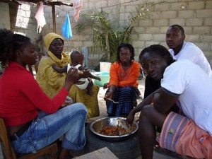 Repas familial à la sénégalaise