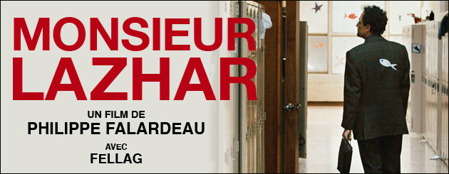 Le film Monsieur Lazhar, nominé aux Oscars, sera projeté au 18èmes Rendez-vous du cinéma québécois et francophone