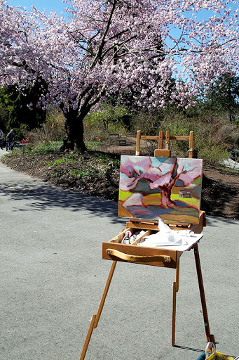 L'atelier de peinture en plein air d'Alison Watt | Photo par Magalie L'Abbé, Flickr