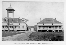 Le Fort victoria en 1859. Photo par Project Gutenberg