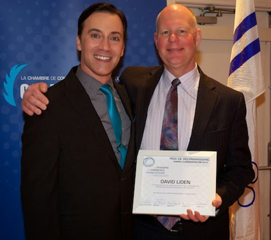 Doucet avec David Liden qui a reçu le Prix de Reconnaissance du CA.