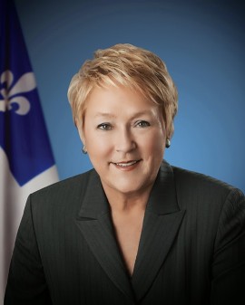Pauline Marois, ancienne Première ministre du Québec. | Photo par Benoît Levac