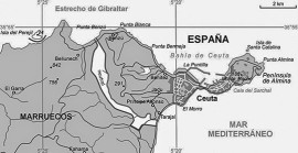 Cartographie de Ceuta.