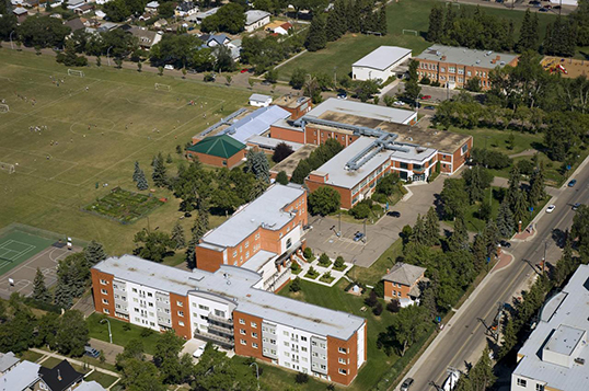 Une vue du Campus Saint-Jean à Edmonton. | Photo de l’Université d’Alberta